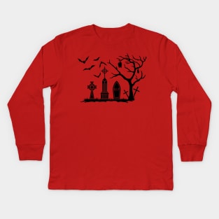 Graveyard Right Kids Long Sleeve T-Shirt